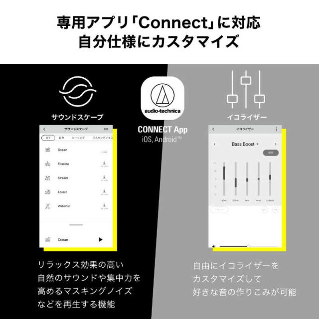 オーディオテクニカ　フルワイヤレスイヤホン ブラック　ATH-CKS50TW2BK_10