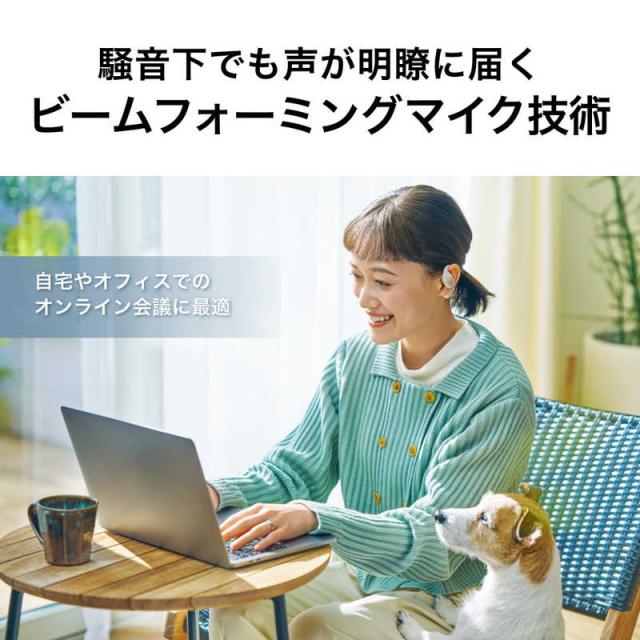 オーディオテクニカ　ブルートゥースイヤホン 耳かけ型 [ ワイヤレス ( 左右分離 ) / Bluetooth 対応 / USB ] ホワイト　ATH-AC5TW WH_6
