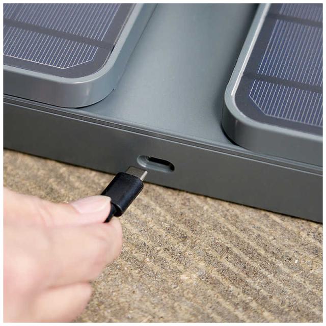 アピックス　扇風機 DCモーター搭載 (省エネタイプ) 自動首振り機能あり ソーラーパワー リモコン付き -GY　AEF-900R