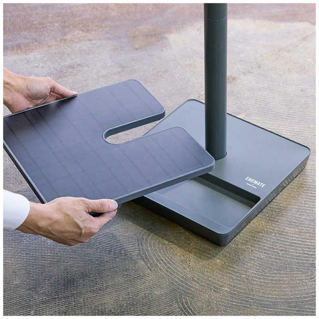 アピックス　扇風機 DCモーター搭載 (省エネタイプ) 自動首振り機能あり ソーラーパワー リモコン付き -GY　AEF-900R