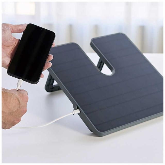 アピックス　扇風機 DCモーター搭載 (省エネタイプ) 自動首振り機能あり ソーラーパワー リモコン付き -GY　AEF-900R