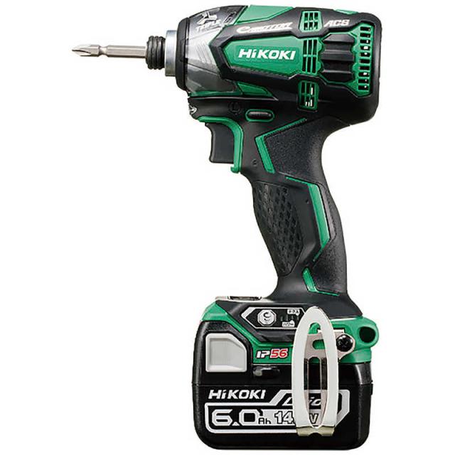 HiKOKI　日立 14.4Vコードレスインパクトドライバ 6.0Ah グリーン　WH14DDL2-2LYPK-L