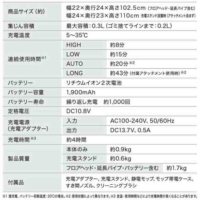 アイリスオーヤマ　IRIS OHYAMA　充電式サイクロンスティッククリーナーSUUZE　SCD-U1P-H