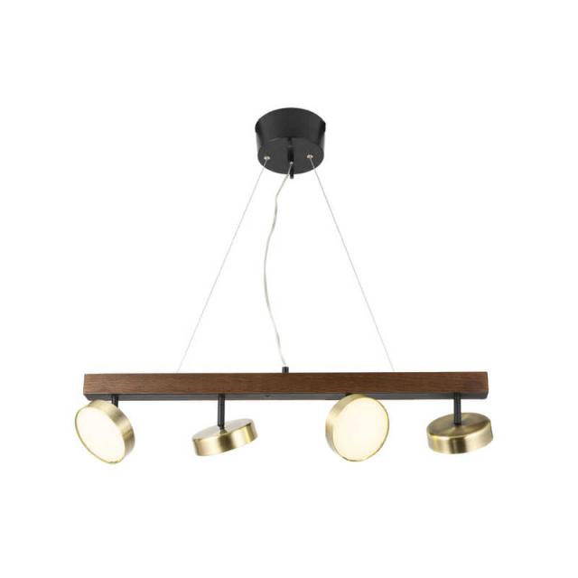 スワン電器 LED4灯ペンダントライト Rumani ゴールド 調光調色付き APE