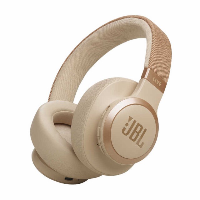 JBL ワイヤレスヘッドホン ノイズキャンセリング対応 サンドストーン