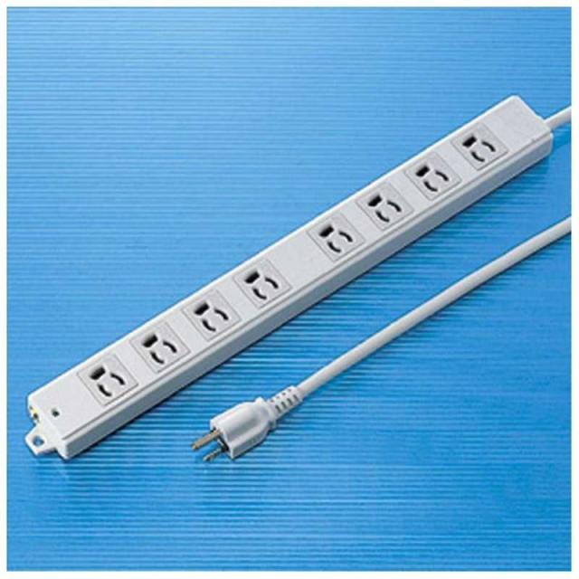 サンワサプライ　工事物件 電源タップ タップ 3P 8個口 5m　TAP-KE8-5