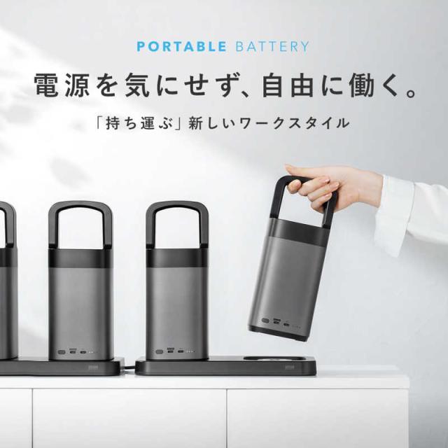 サンワサプライ　USB PD対応ハンドル一体型モバイルバッテリー(67000mAh)　BTL-RDC36_1