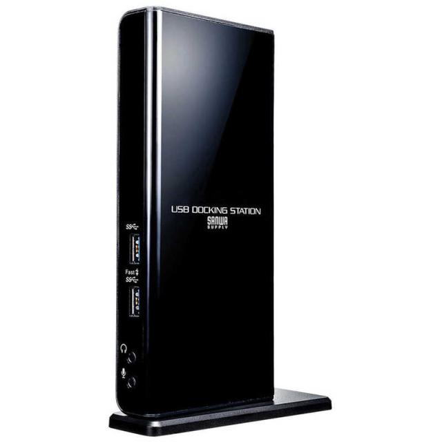 サンワサプライ　Type-C・USB3.2A接続デュアルHDMIドッキングステーション　USB-CVDK7