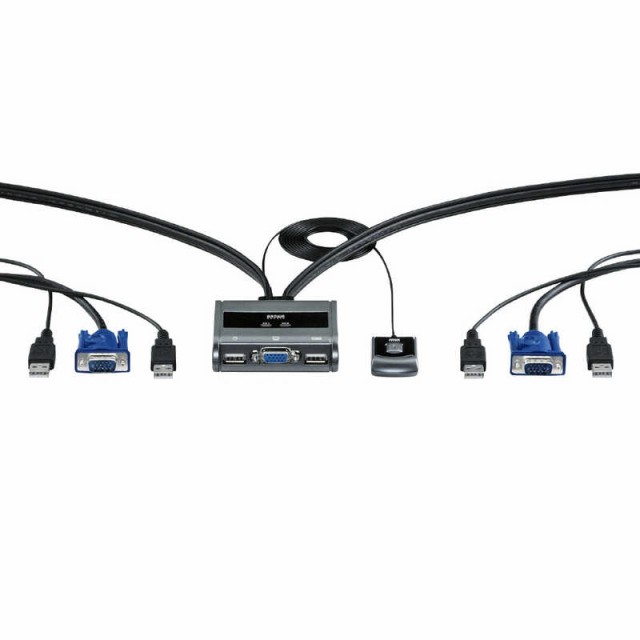 サンワサプライ　パソコン切替器（エミュレーション非搭載・手元スイッチ付き）　SW-KVM2UUSN2の通販は