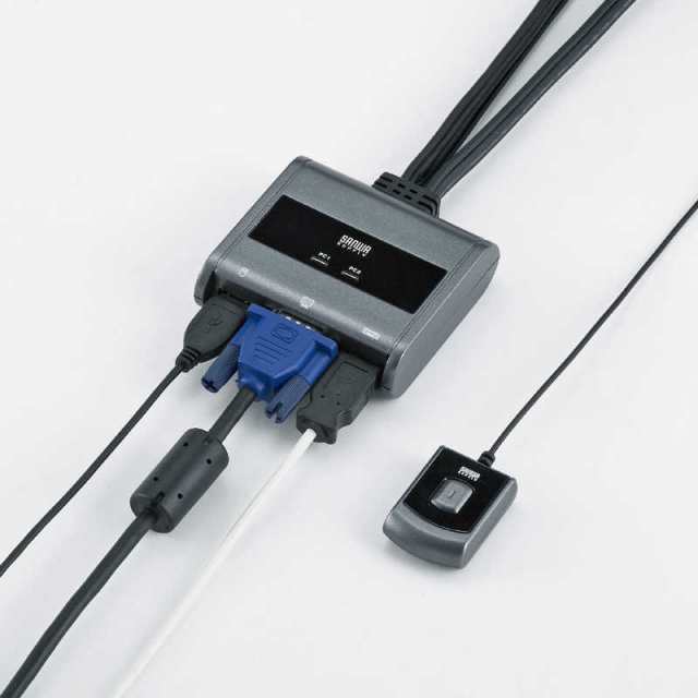 サンワサプライ　パソコン切替器（エミュレーション非搭載・手元スイッチ付き）　SW-KVM2UUSN2の通販は