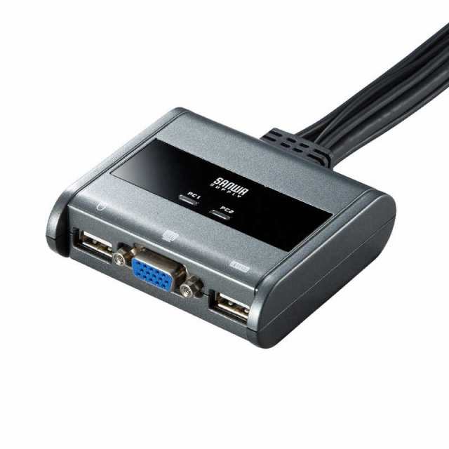 サンワサプライ　パソコン切替器（エミュレーション非搭載・手元スイッチ付き）　SW-KVM2UUSN2の通販は