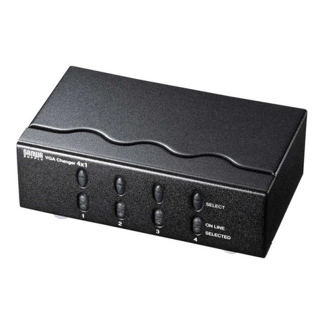 サンワサプライ　ディスプレイ切替器(ミニD-sub(HD)15pin用)･4回路 　SWEV4N2