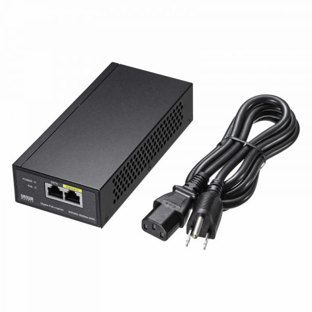 サンワサプライ　PoEインジェクター（電源内蔵・IEEE802.3bt対応） 　LAN-GIHINJ5の通販は