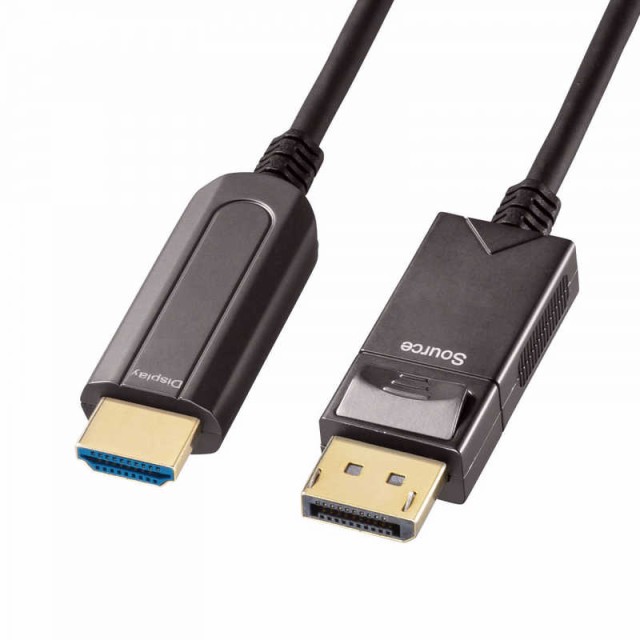 サンワサプライ DisplayPort-HDMI変換光ファイバーケーブル 10m KC