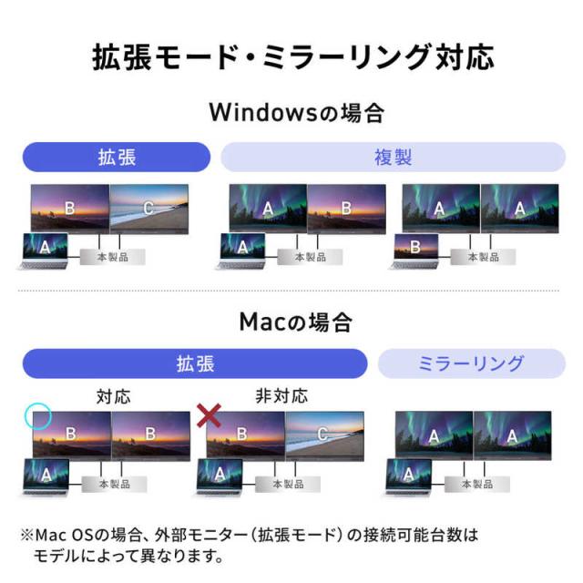 サンワサプライ USB Type-C縛ステイション(HDMI×2画面・USBこしき×7界面) USB-CVDK21