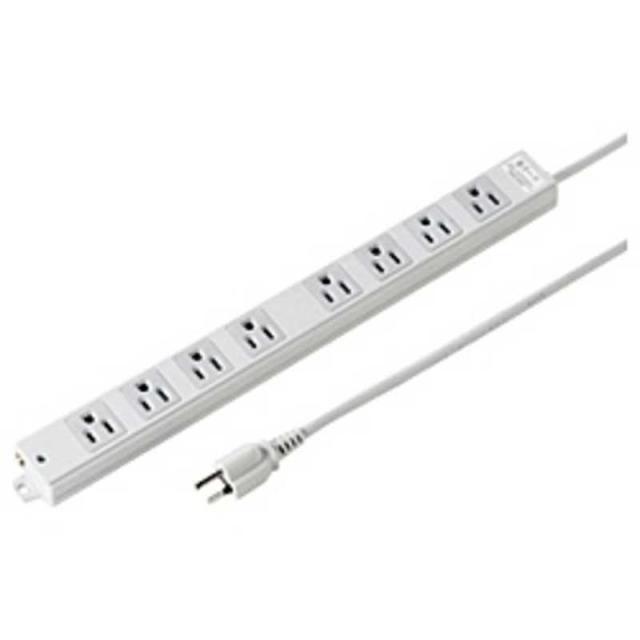 サンワサプライ　工事物件 雷ガード 電源タップ タップ 3P 8個口 3m　TAP-K8NSP-3