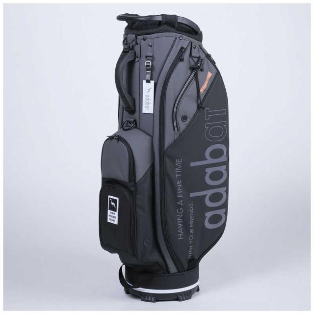 アダバット　ゴルフ用品 adaba tキャディバッグ ［47インチ / 4分割 / 2.9ｋｇ］ グレー/ブラック　ABC438GB