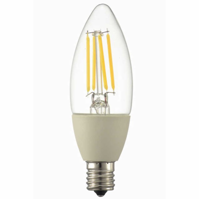 高品質特価品 オーム電機 LEDフィラメント電球 クリア [E17/電球色/40W