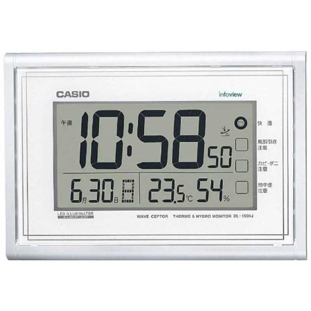 カシオ　CASIO　掛け時計　IDL-150NJ-7JFの通販は