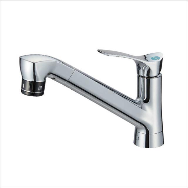 三栄水栓　SANEI ファインバブル機能付きシングル混合栓　K87121ET6JV-13