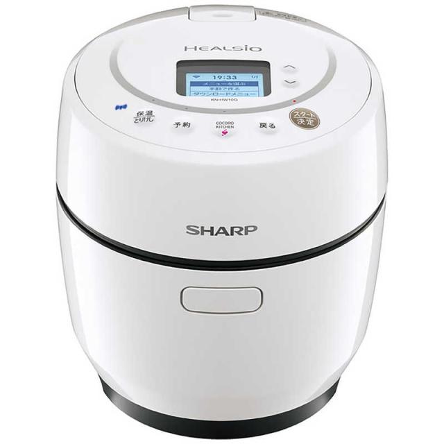 シャープ　SHARP　水なし自動調理鍋 HEALSIO ヘルシオホットクック 　KN-HW10G-W [ホワイト系]