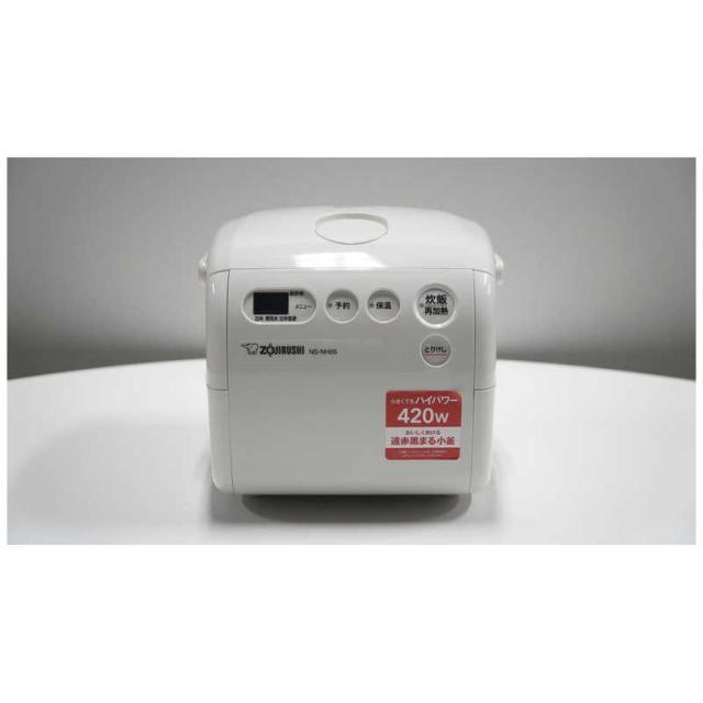 象印マホービン ZOJIRUSHI 炊飯器 3合 ソフトホワイト マイコン 炊飯