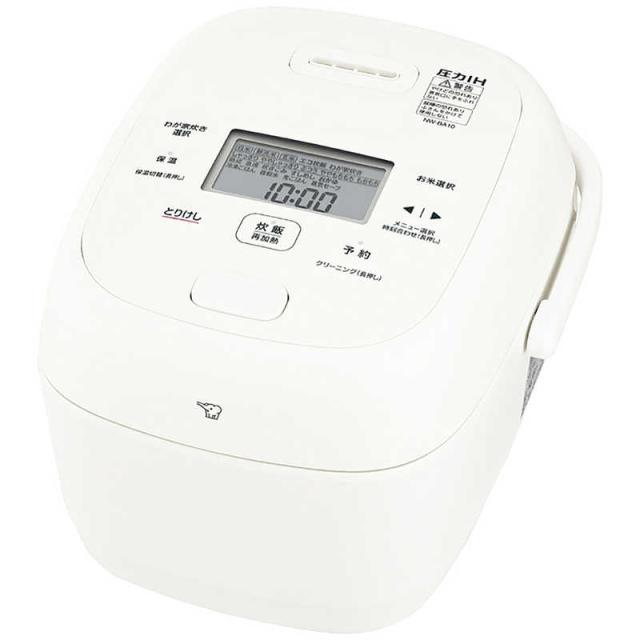 象印 圧力IH炊飯器(5.5合炊き) ホワイト ZOJIRUSHI 極め炊き NW-JU10