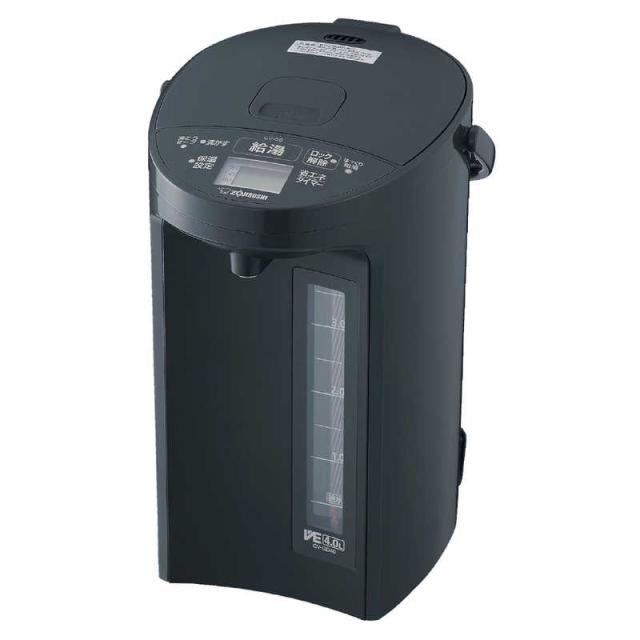象印マホービン　ZOJIRUSHI　VE電気まほうびん 優湯生 ［4.0L / 蒸気セーブ機能つき］ ソフトブラック　CV-GD40