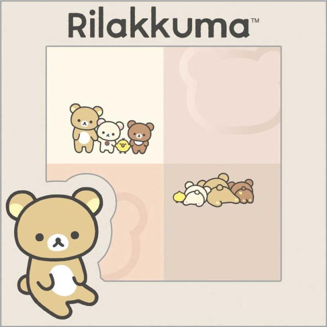 サンエックス　リラックマ キャラミックス MH27102 パレット付箋メモ　CHMパレットフセンメモ