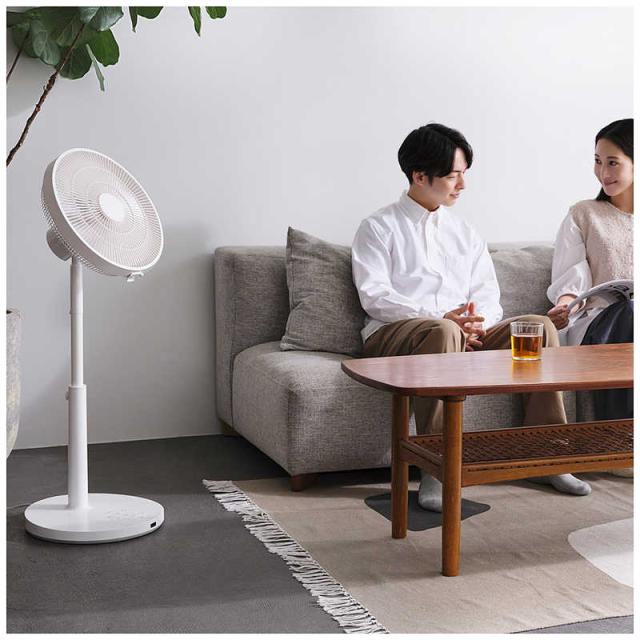 ツインバード　TWINBIRD　サーキュレーション扇風機 自動首振り機能あり DCモーター搭載 リモコン付き ホワイト　EF-J952W_1