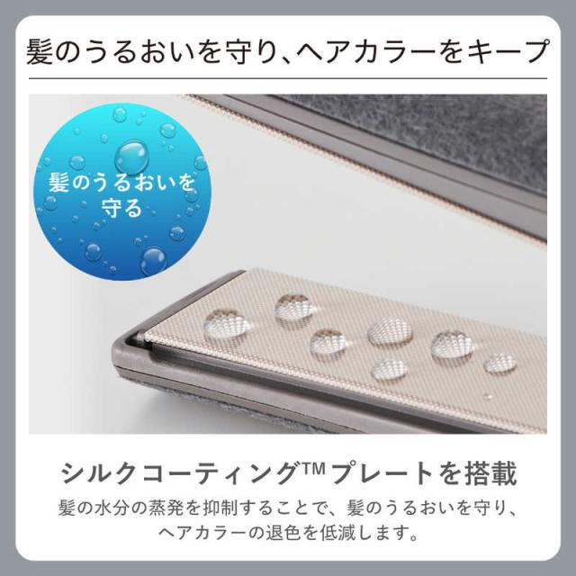 テスコム　ストレートアイロン プロフェッショナル プロテクトイオン Nobby by TESCOM 25mm 60℃〜210℃ 海外対応 交流(コード)式 スモーキーグレー　NIS500B-H_1