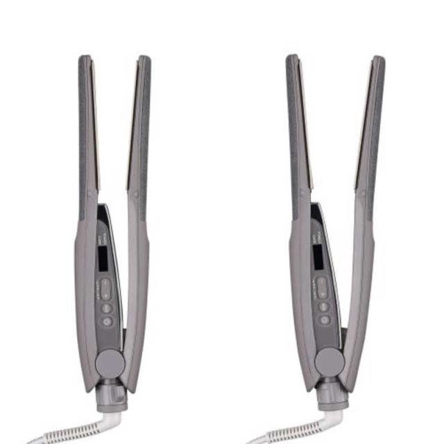 テスコム　ストレートアイロン プロフェッショナル プロテクトイオン Nobby by TESCOM 25mm 60℃〜210℃ 海外対応 交流(コード)式 スモーキーグレー　NIS500B-H_14