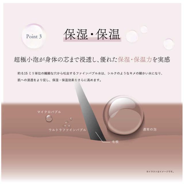 VENUSIS　ヒビノリッチモイスティックシャワー ［マイクロバブル機能］ シャンパンゴールド　HSW-9000-CG_17