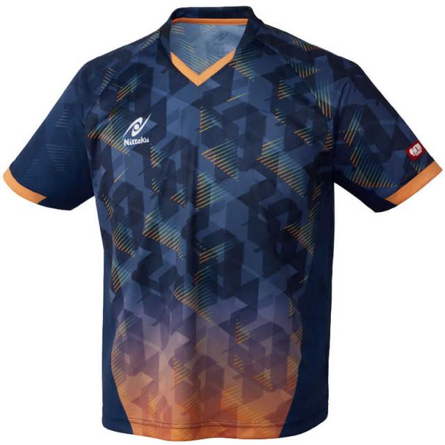 ニッタク　卓球用品 Nittaku ユニセックス スカイコープシャツ ネイビー O　NW2214