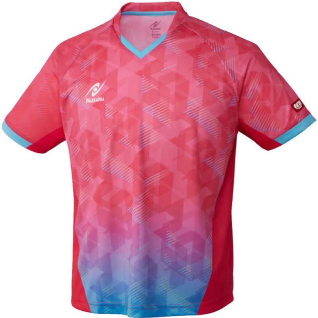 ニッタク　卓球用品 Nittaku ユニセックス スカイコープシャツ ピンク L　NW2214