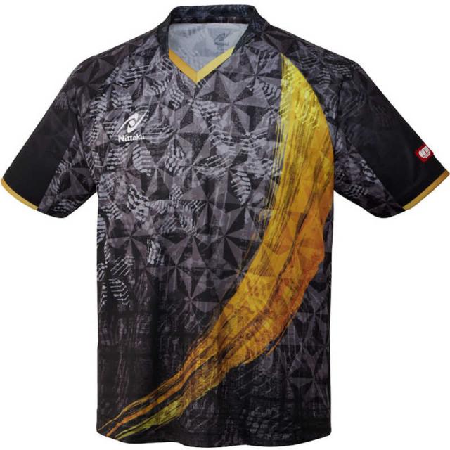 ニッタク　卓球用品 Nittaku ユニセックス スカイユニティーシャツ ブラック SS　NW2216