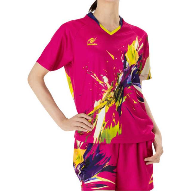 ニッタク 卓球用品 Nittaku ユニセックス ブライトバーストシャツ ロゼ
