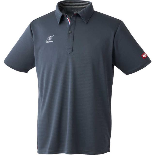 ニッタク　卓球用品 男女兼用 ケミスポロシャツ O グレー　NW-2222