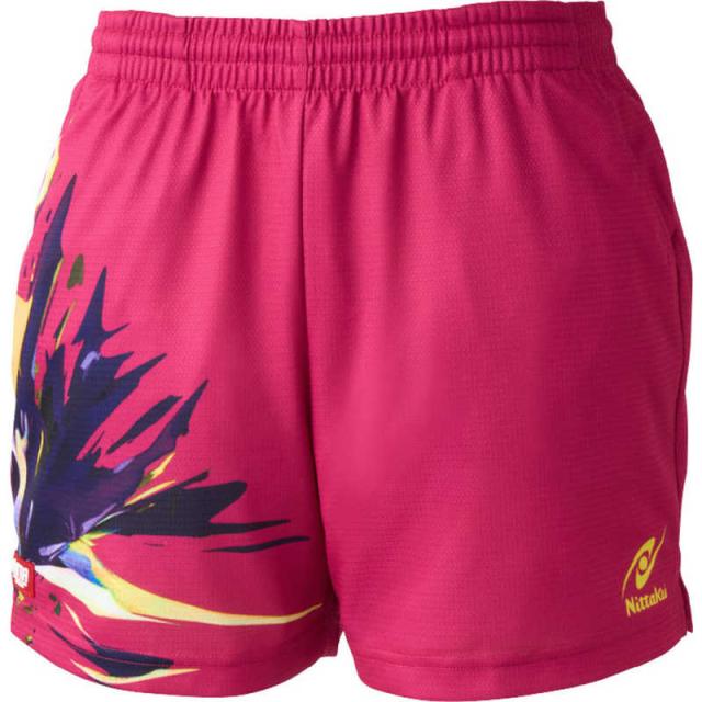 ニッタク　卓球用品 男女兼用 ブライトバーストショーツ SS ロゼ　NW-2523