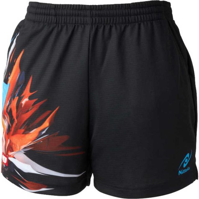 ニッタク　卓球用品 男女兼用 ブライトバーストショーツ SS ブラック　NW-2523