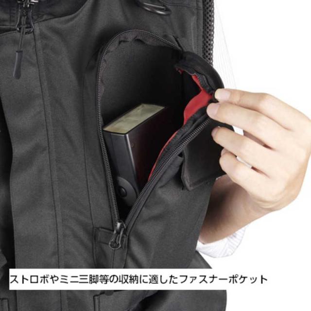 ハクバ　GW-PRO RED カメラマンベスト XL ブラック　KCV-GWR-XL_11