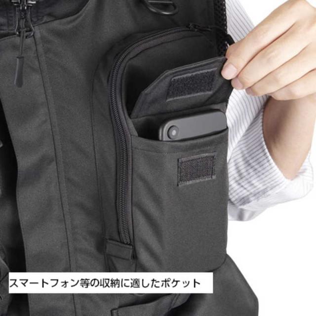 ハクバ　GW-PRO RED カメラマンベスト XL ブラック　KCV-GWR-XL_12