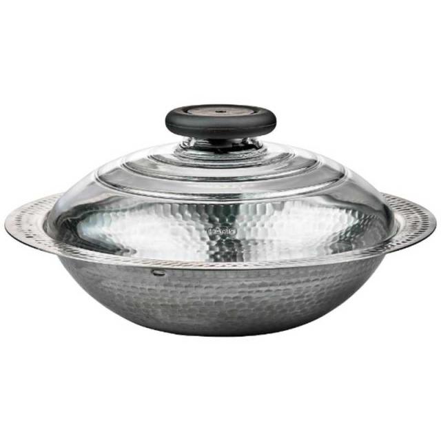 ハリオ　フタガガラスのIH対応ステンレス鍋23 雪平　MIS-23 (2~3人用) の通販は 5,544円