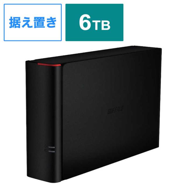 BUFFALO　外付けHDD ［6TB /据え置き型］ ブラック　HD-GD6.0U3D