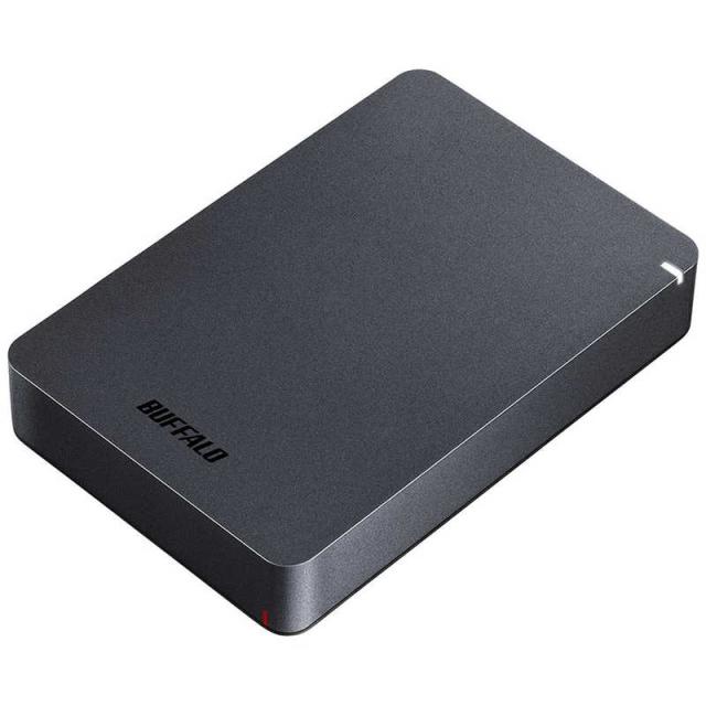 BUFFALO　USB3.1 Gen.1 対応 耐衝撃ポータブルHDD 5TB ポータブル型 5TB　HD-PGF5.0U3-GBKA ブラック