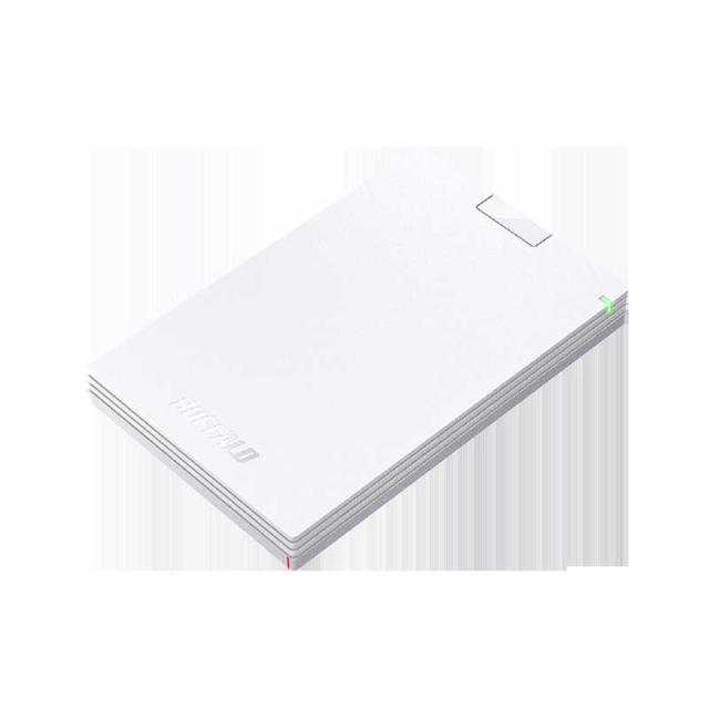 BUFFALO 外付け HDD パソコン用 ポータブル型 1TB HD-PGAC1U3-WA ホワイト