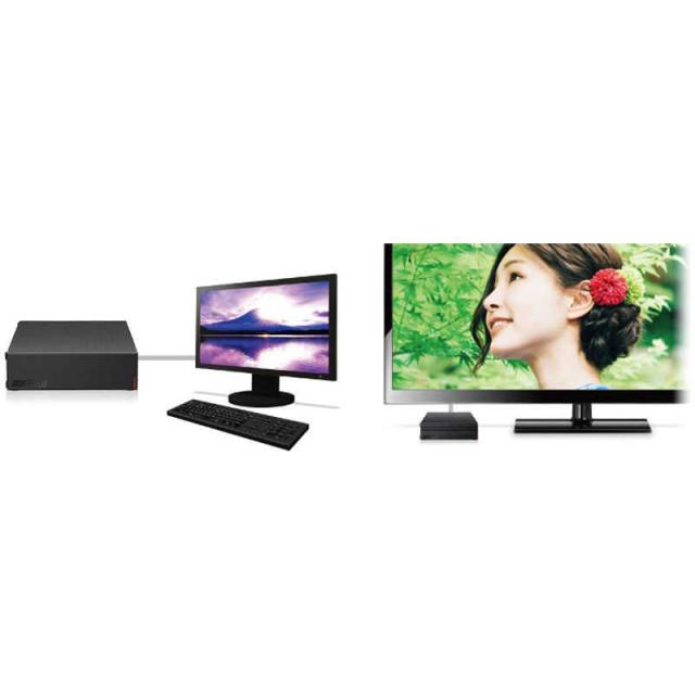 BUFFALO　外付け HDD テレビ･レコーダー録画用 ブラック 据え置き型 4TB　HD-CD4U3-BA_7