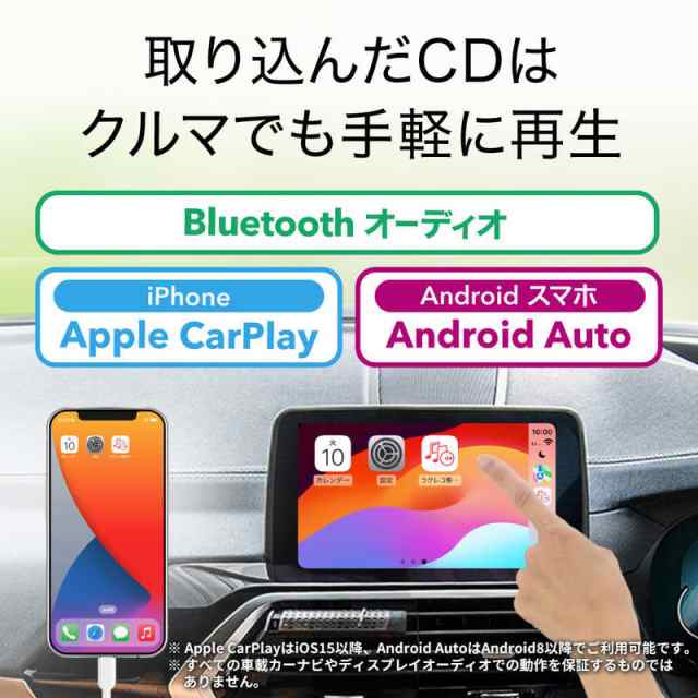 BUFFALO スマートフォン用CDレコーダー「ラクレコ」Wi-Fiモデル