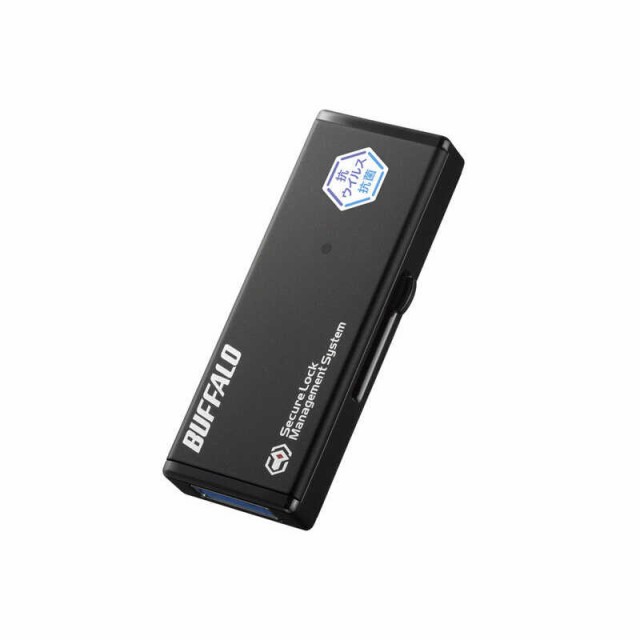 BUFFALO　USBメモリ SIAA抗菌(Mac/Windows11対応) [64GB /USB TypeA /USB3.2 /スライド式]　RUF3-HSVB64G