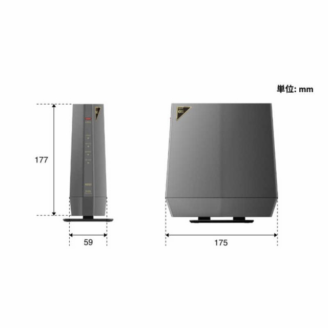 BUFFALO AirStation Wi-Fi 6E 対応トライバンドルーター チタニウムグレー ［Wi-Fi 6E(ax) /IPv6対応］ WSR -5400XE6の通販はau PAY マーケット - コジマ au PAY マーケット店 | au PAY マーケット－通販サイト